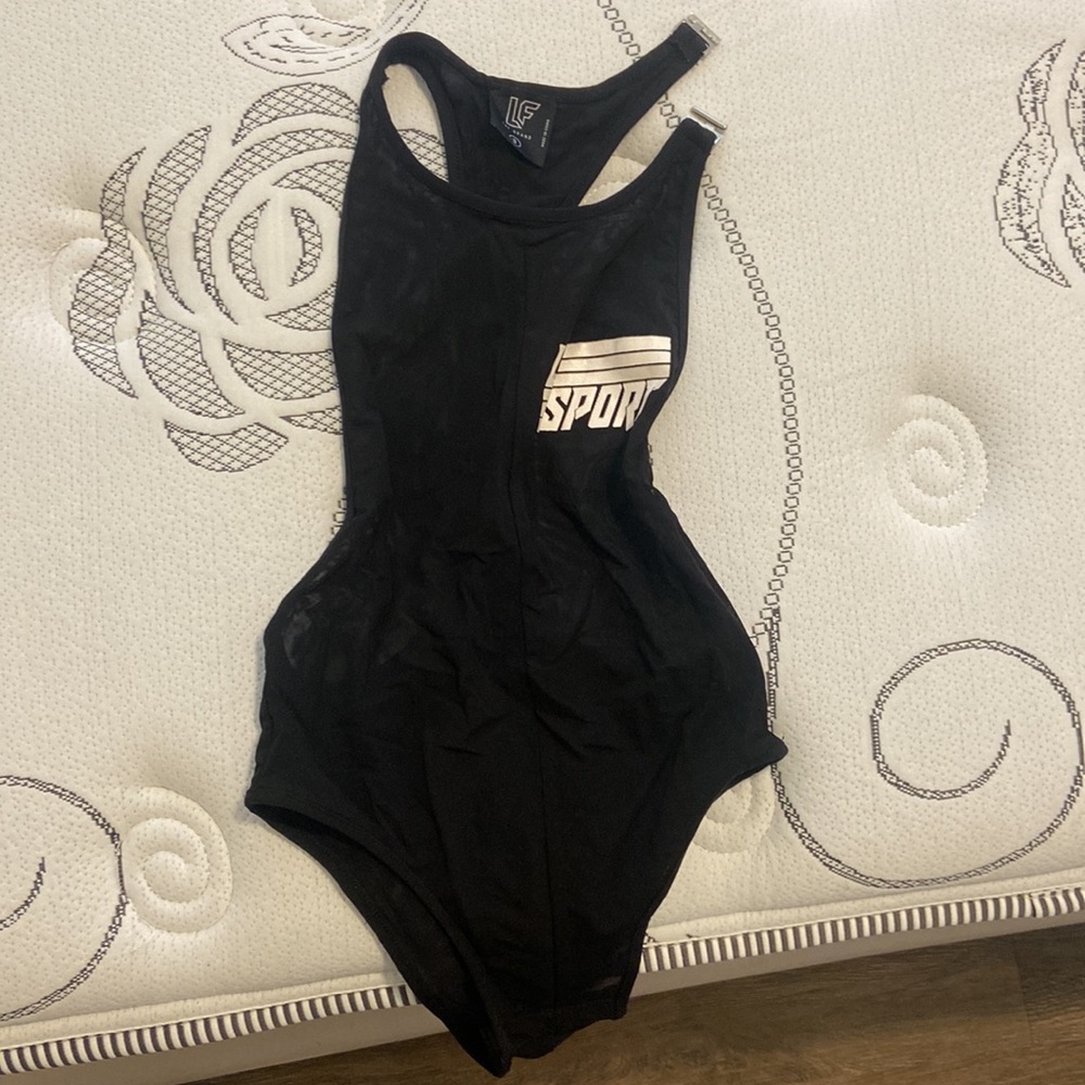 LF sport mesh bodysuit small